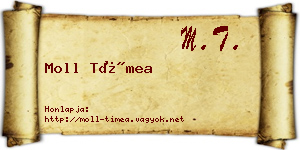 Moll Tímea névjegykártya